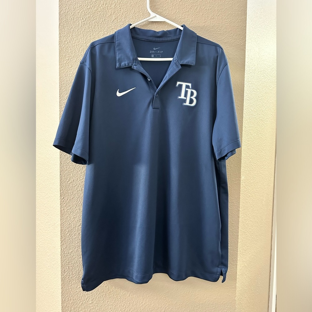 XL men’s Nike dry fit mlb Tampa bay Rays polo